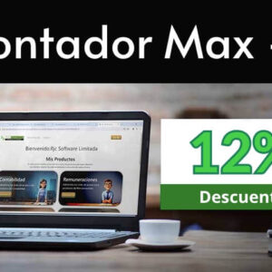 Contador Max - i Web Contabilidad + Remuneraciones + Importador Web 1 Usuario 1 Año